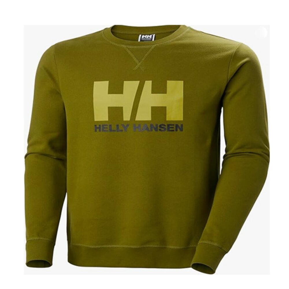 Helly-Hansen Men's Standard Hh Logo Crew Sweater Olive Green 4XL/4TG